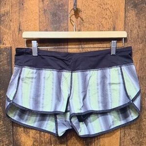 Striped Athletic Shorts for Women